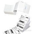 4x6 Fanfold Label Pengiriman Transfer Termal Perekat Self Fanfold